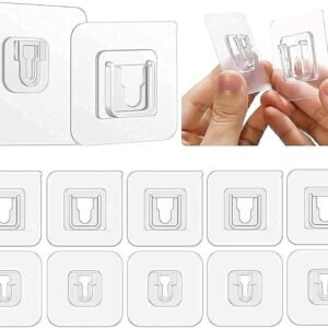 Double-Sided Adhesive Wall Hooks – 10-Piece Set