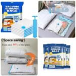 Vacuum Storage Bags – 5 Bags + 1 Suction Pump