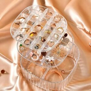 Acrylic Jewelry Box – 3-Layer Jewelry Storage Organizer