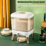 Airtight 10KG Rice Dispenser – Multifunctional Rice Storage Container
