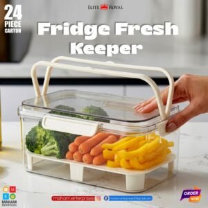 Plastic Fridge Storage Container – Multipurpose Refrigerator Organizer Box