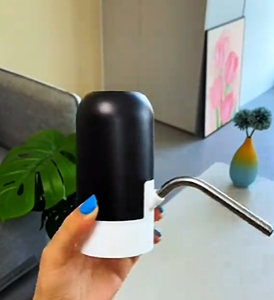Portable Automatic Electric Water Dispenser Pump – USB Rechargeable Bottle Water Pump with Stainless Steel Spout