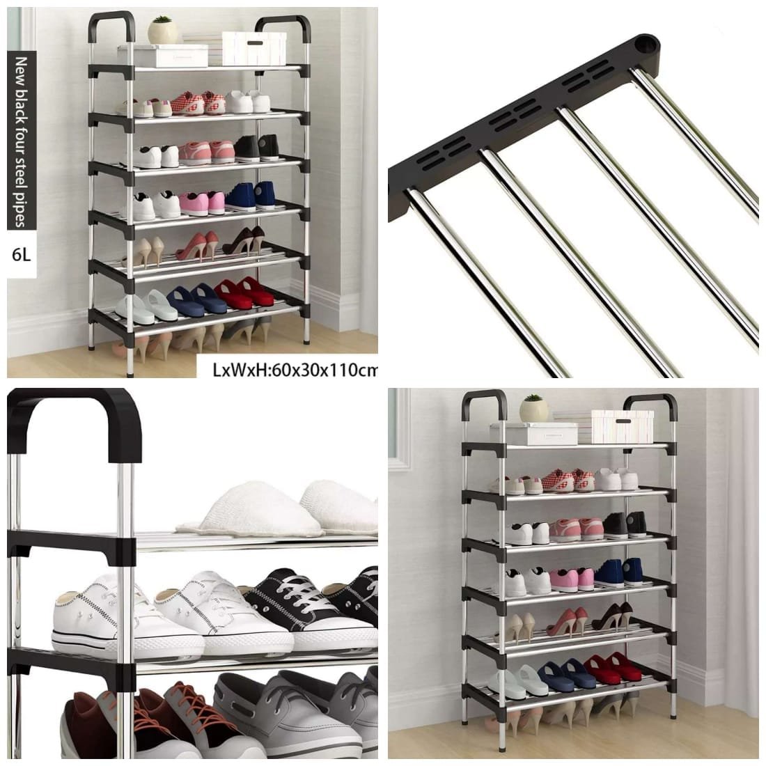 Shoe rack( 5 layer OR 6 layer ) Stainless steel