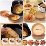 50 Pieces Disposable Air Fryer Paper Liners