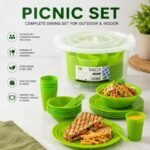 Apollo Saga Picnic Set – 37-Piece Complete Dining Set for 6 People