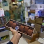 6-Grid Wooden Watch Box – Elegant Watch Organizer