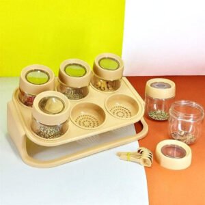 Elite Royal Family 6-Piece Spice Rack Set with Spoons