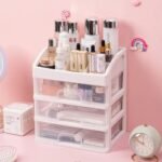3-Layer Makeup Drawer Organizer – Cosmetic Storage Box (Random Color)
