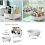 360° Rotating Storage Shelf – White | Multifunctional Organizer Rack