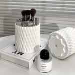 360° Rotating Makeup Brush Holder & Cosmetic Organizer Cylinder